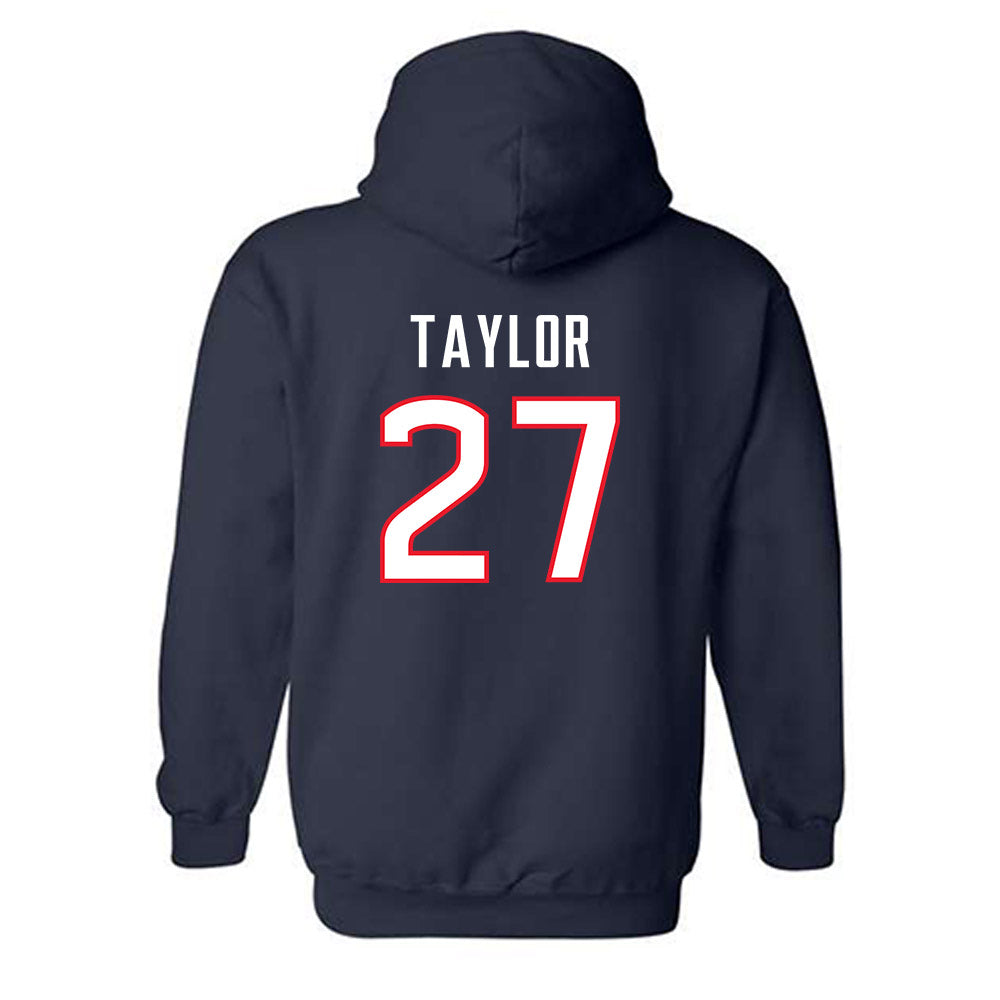 UConn - NCAA Women's Soccer : Lexi Taylor - Replica Shersey Hooded Sweatshirt-1
