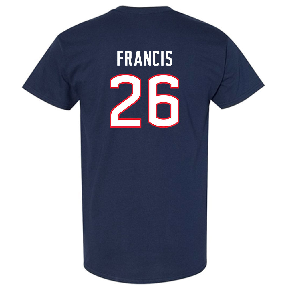 UConn - NCAA Men's Soccer : Sebastian Francis - Replica Shersey T-Shirt-1