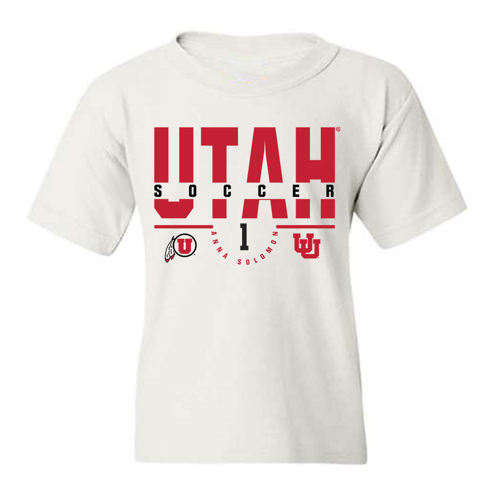 Utah - NCAA Women's Soccer : Anna Solomon - Classic Fashion Shersey Youth T-Shirt-0