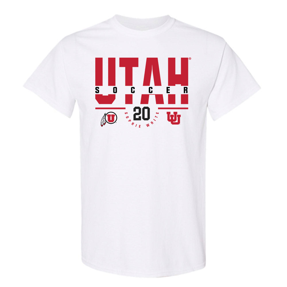 Utah - NCAA Women's Soccer : Sophie White - Classic Fashion Shersey T-Shirt-0