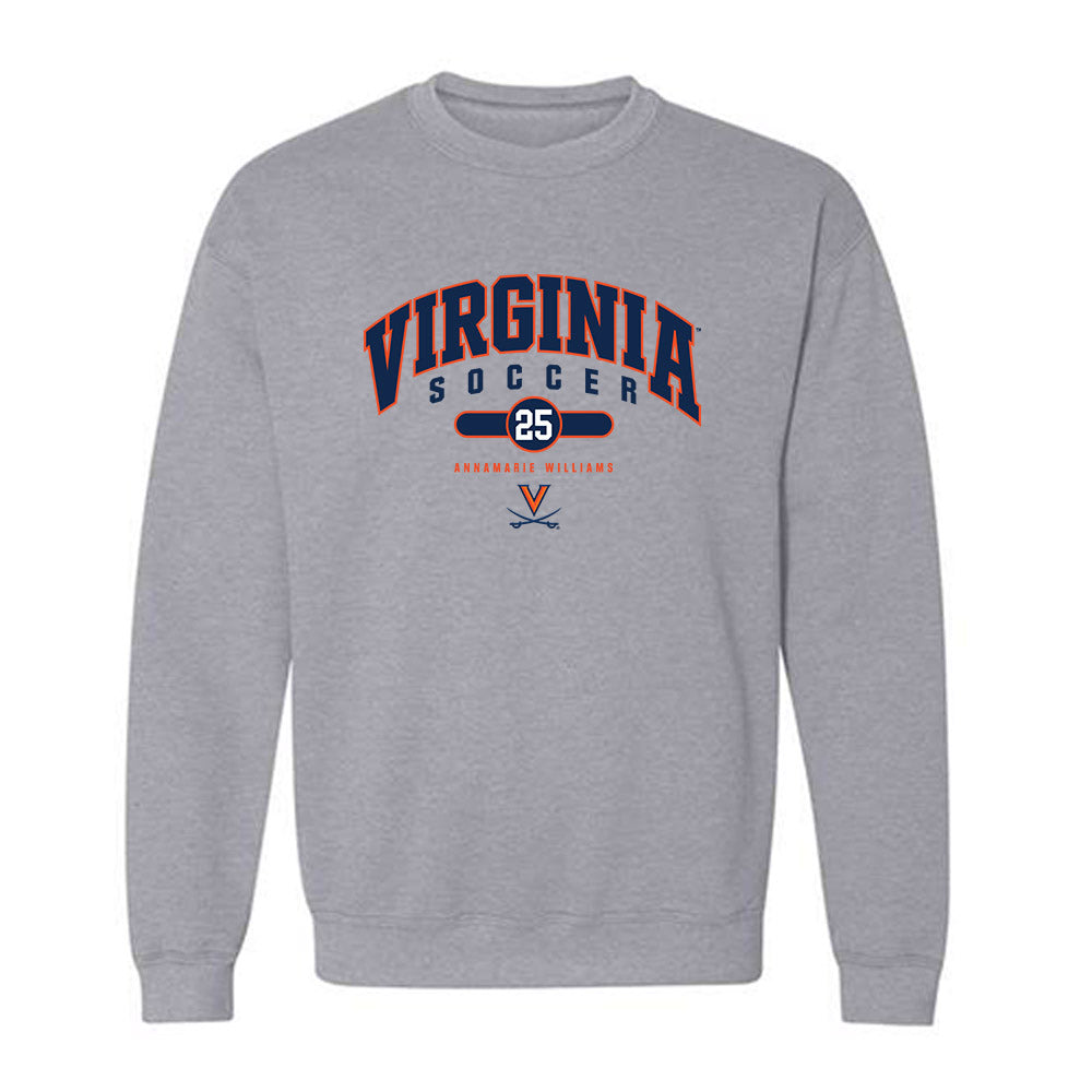 Virginia - NCAA Women's Soccer : Annamarie Williams - Fashion Shersey Crewneck Sweatshirt-0