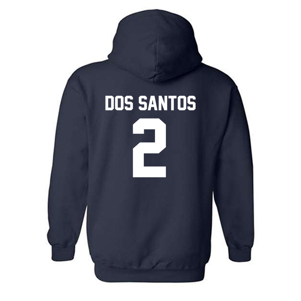 Virginia - NCAA Women's Basketball : Raiane Dos Santos - Classic Shersey Hooded Sweatshirt-1