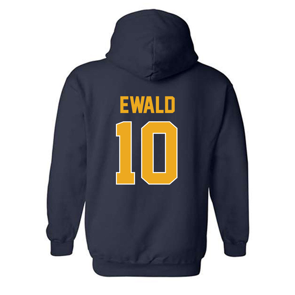 West Virginia - NCAA Men's Soccer : Felix Ewald - Replica Shersey Hooded Sweatshirt-1