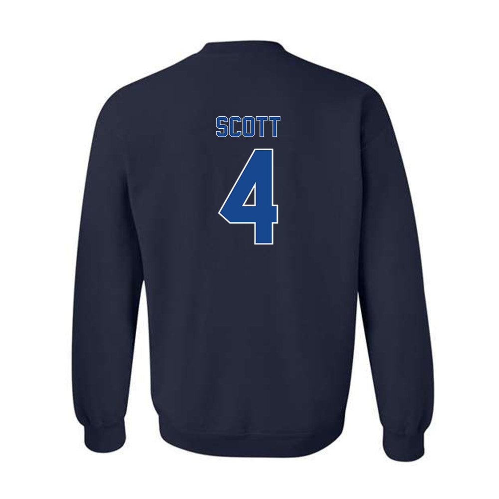 Georgia State - NCAA Men's Basketball : Trey Scott - Classic Fashion Shersey Crewneck Sweatshirt-1