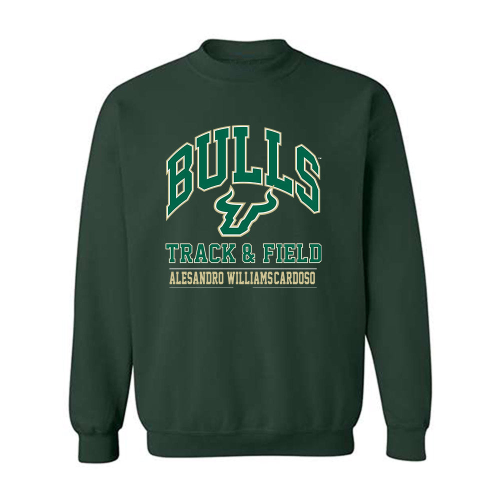USF - NCAA Men's Track & Field : Alesandro Williams-Cardoso - Classic Fashion Shersey Crewneck Sweatshirt-0