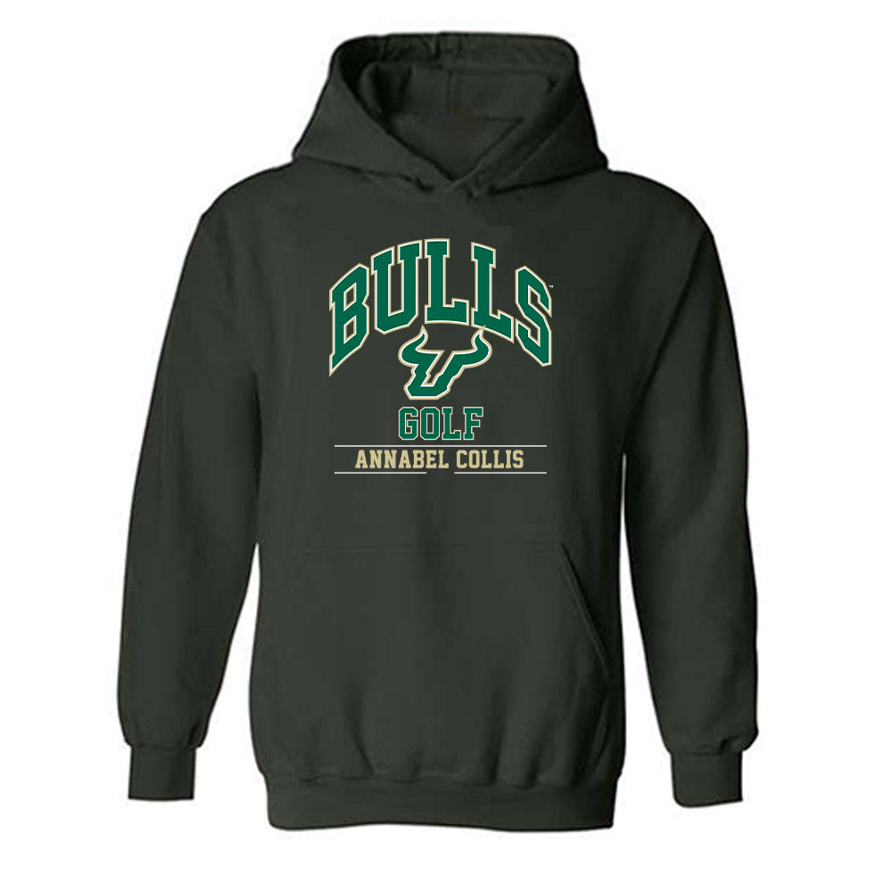 USF - NCAA Women's Golf : Annabel Collis - Classic Fashion Shersey Hooded Sweatshirt-0