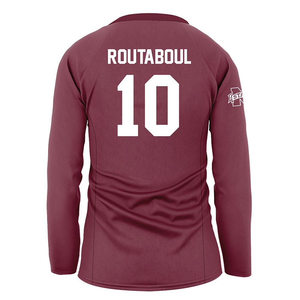 Mississippi State - NCAA Women's Volleyball : Paloma Routaboul - Maroon Volleyball Jersey-1