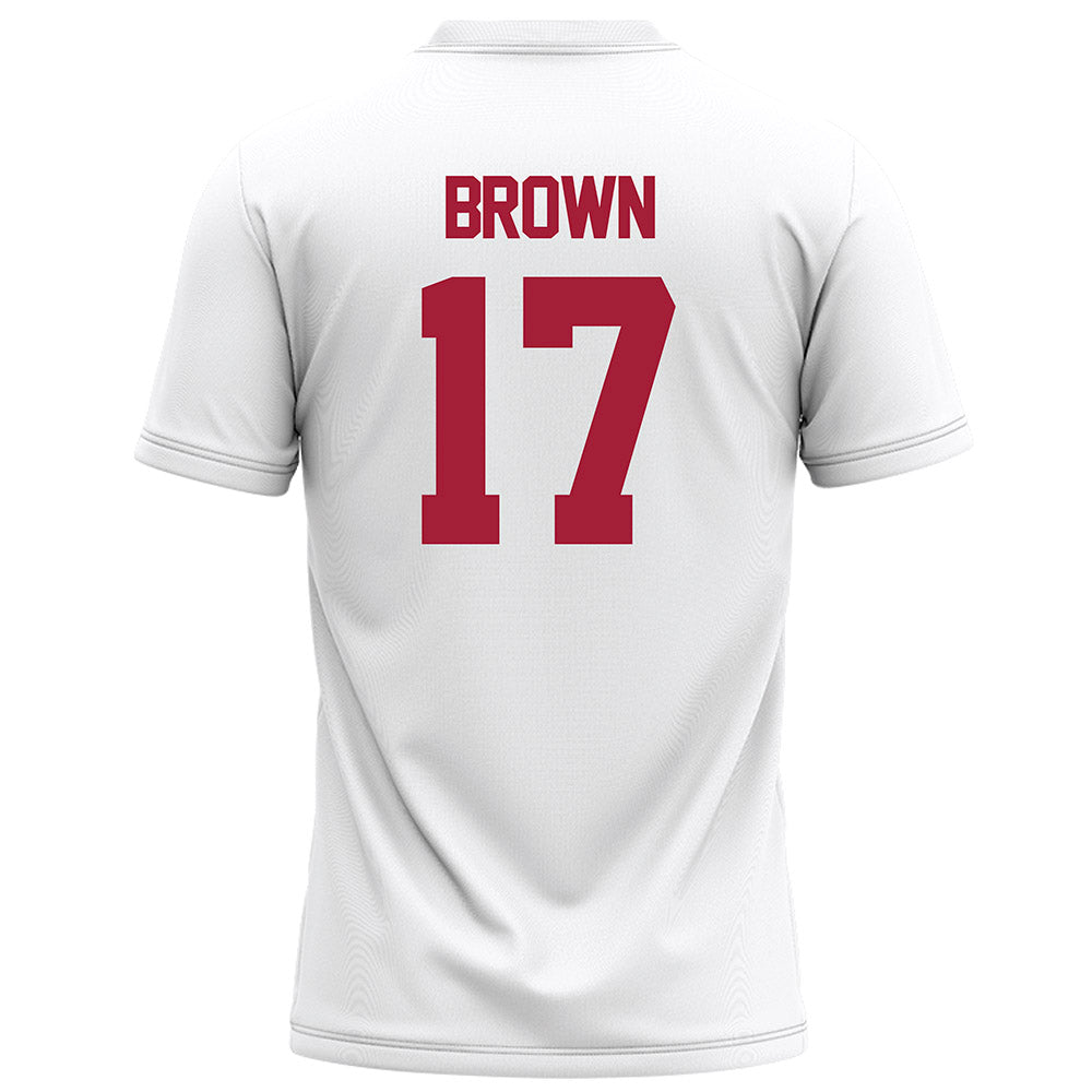 Alabama - NCAA Football : Trae'shawn Brown - White Football Jersey-1