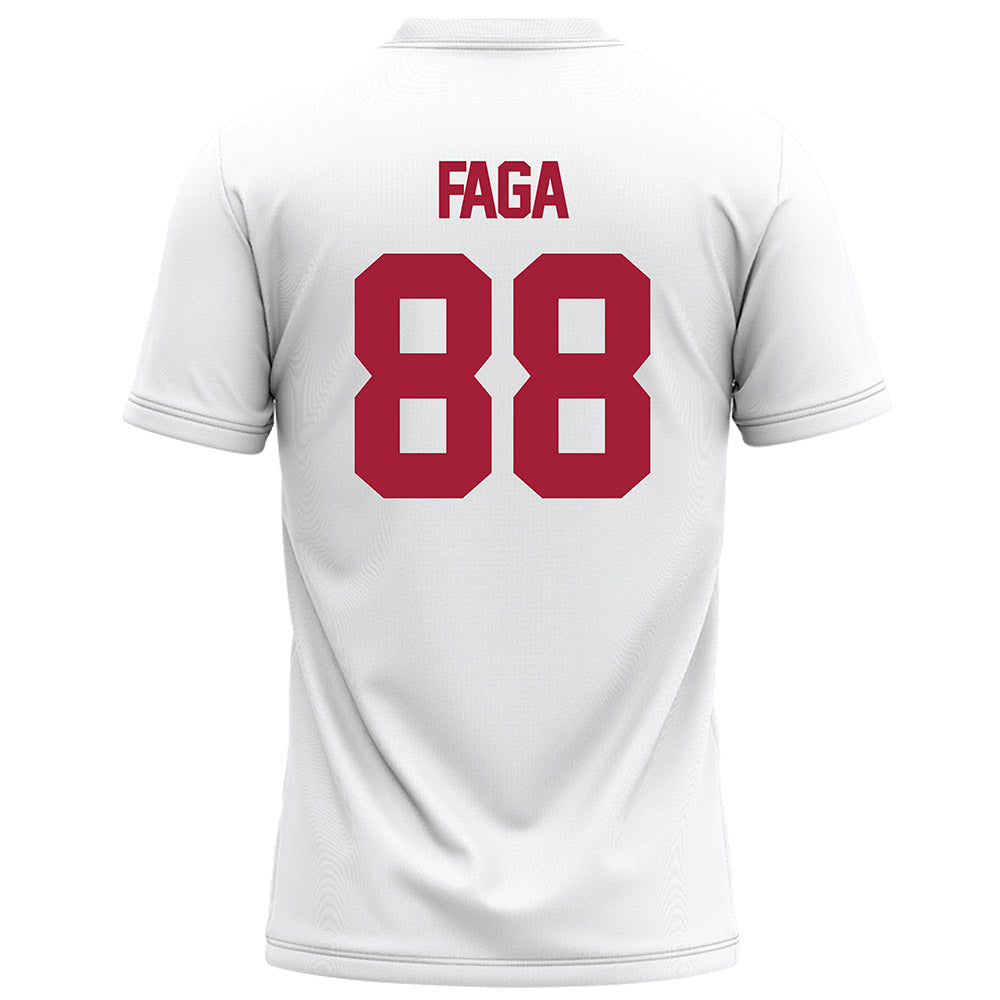 Alabama - NCAA Football : Isaia Faga - White Football Jersey-1