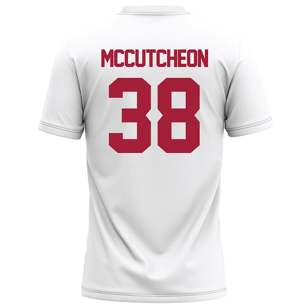 Alabama - NCAA Football : Brody Mccutcheon - White Football Jersey-1