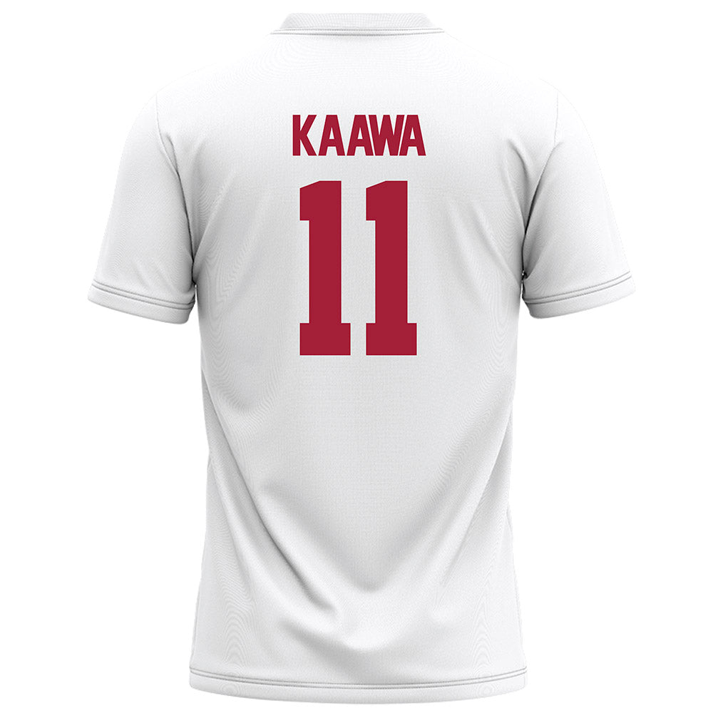Alabama - NCAA Football : Tayden-Evan Kaawa - White Football Jersey-1