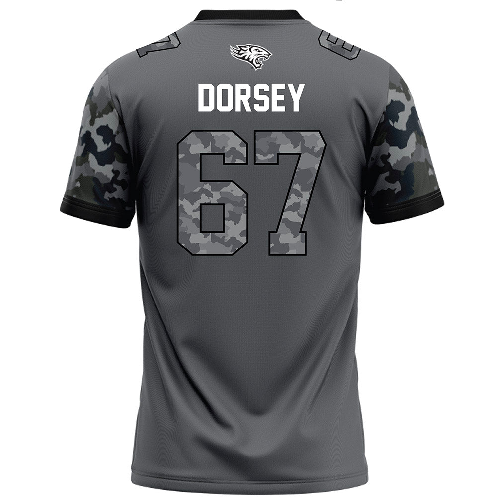 Towson - NCAA Football : Chase Dorsey - Dark Grey Jersey-1