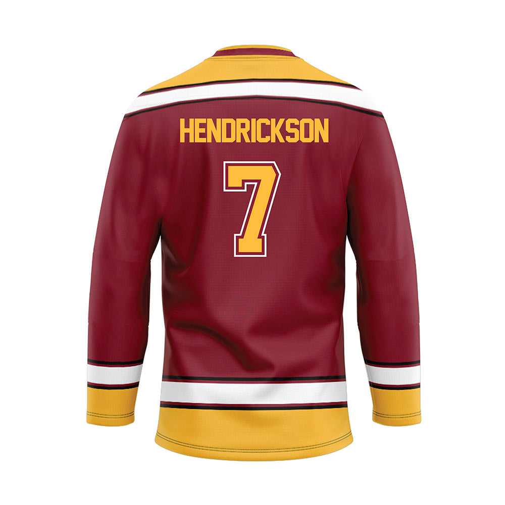 Minnesota - NCAA Men's Ice Hockey : Beckett Hendrickson - Maroon Hockey Jersey-1