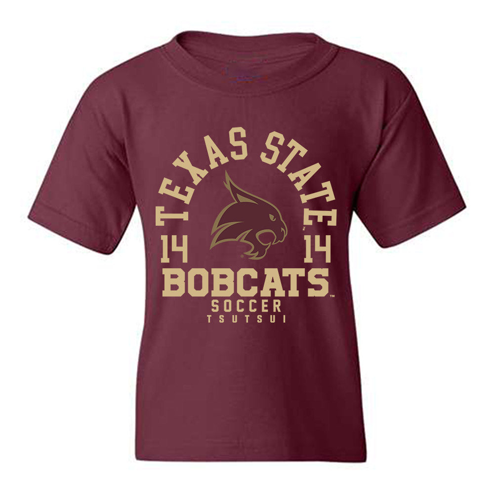 Texas State - NCAA Women's Soccer : Matsuri Tsutsui - Classic Fashion Shersey Youth T-Shirt-0