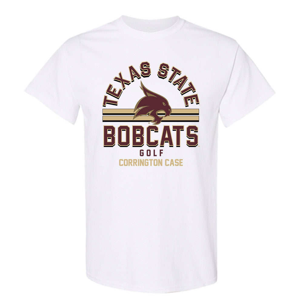 Texas State - NCAA Men's Golf : Corrington Case - Classic Fashion Shersey T-Shirt-0