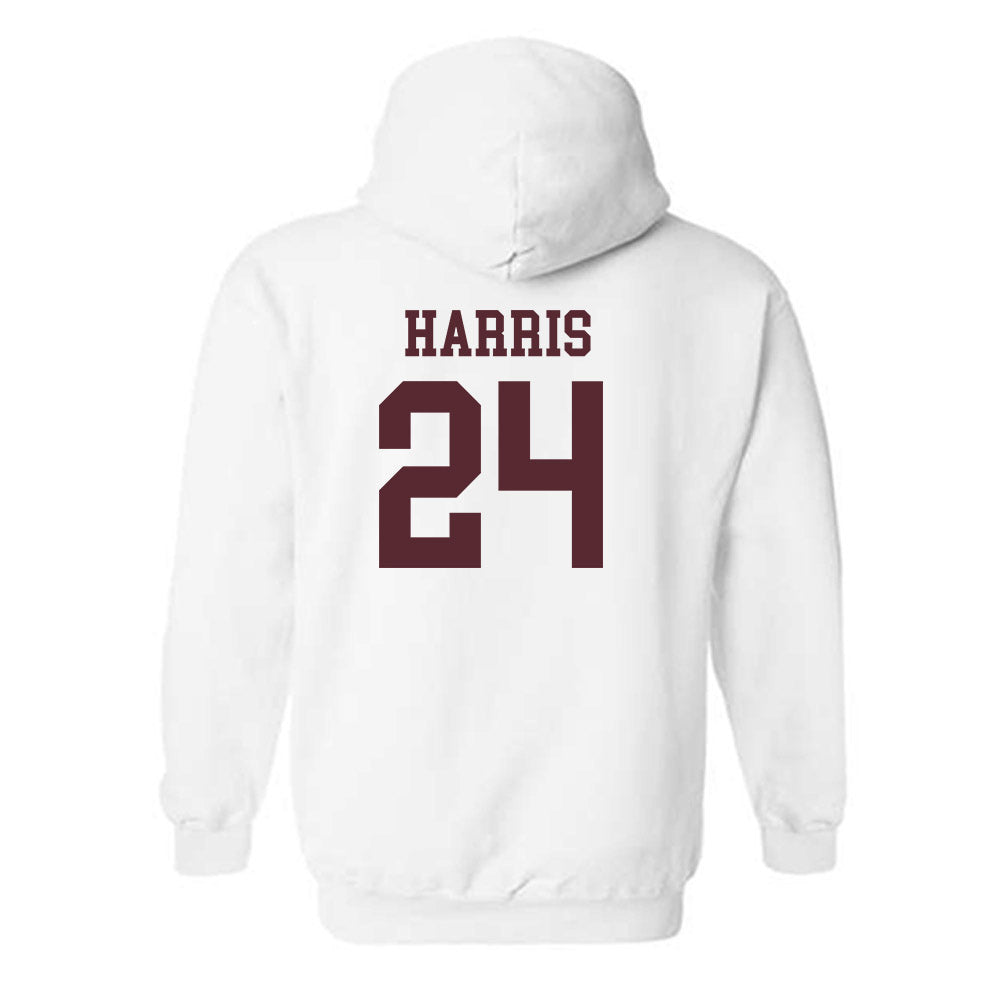 Texas State - NCAA Football : Juntavious Harris - Classic Shersey Hooded Sweatshirt-1