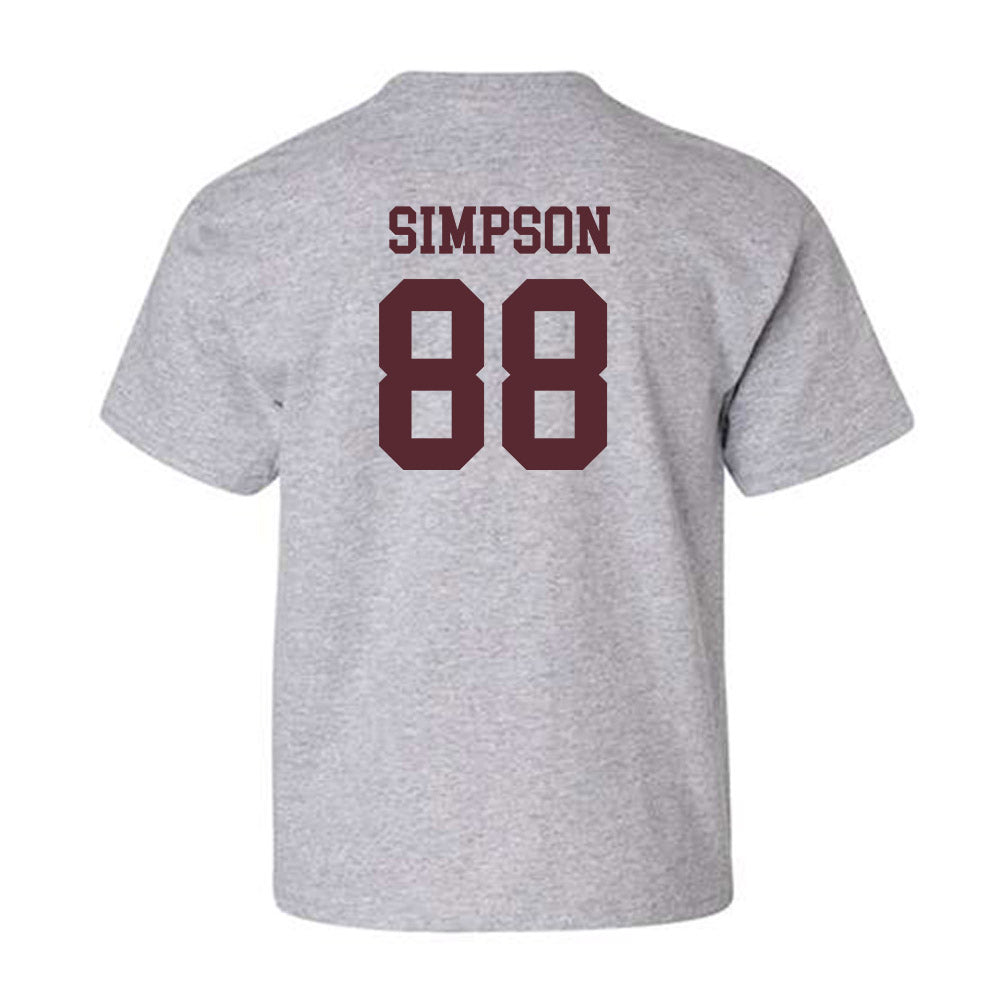 Texas State - NCAA Football : Jake Simpson - Classic Shersey Youth T-Shirt-1