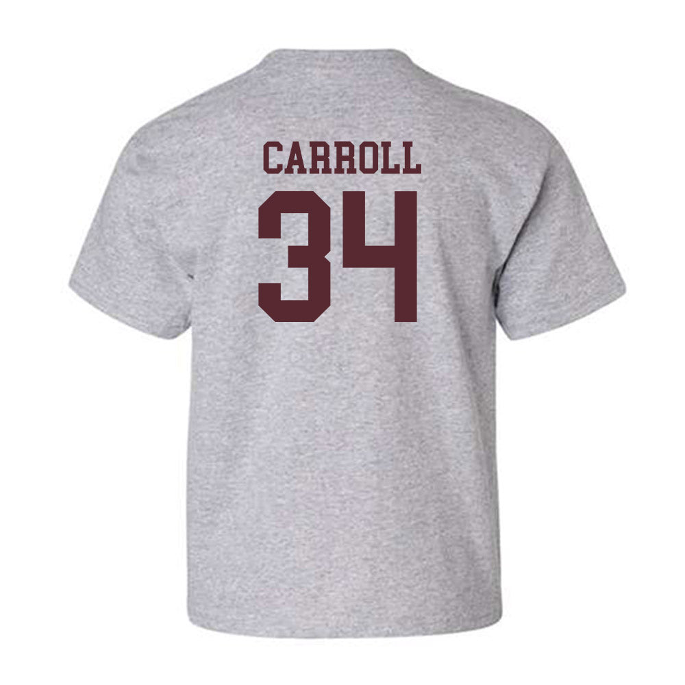 Texas State - NCAA Baseball : Coll Carroll - Classic Shersey Youth T-Shirt-1