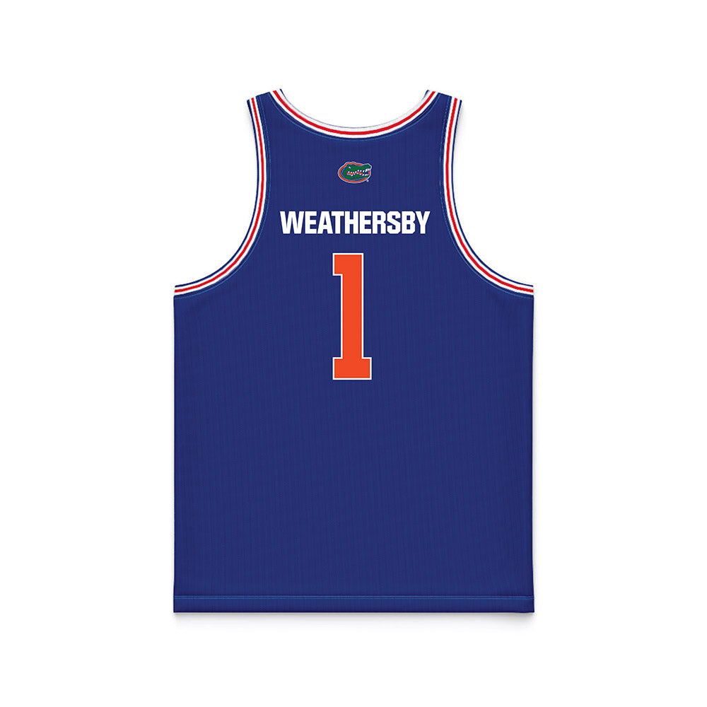 Florida - NCAA Women's Basketball : Jade Weathersby - Royal Basketball Jersey-1