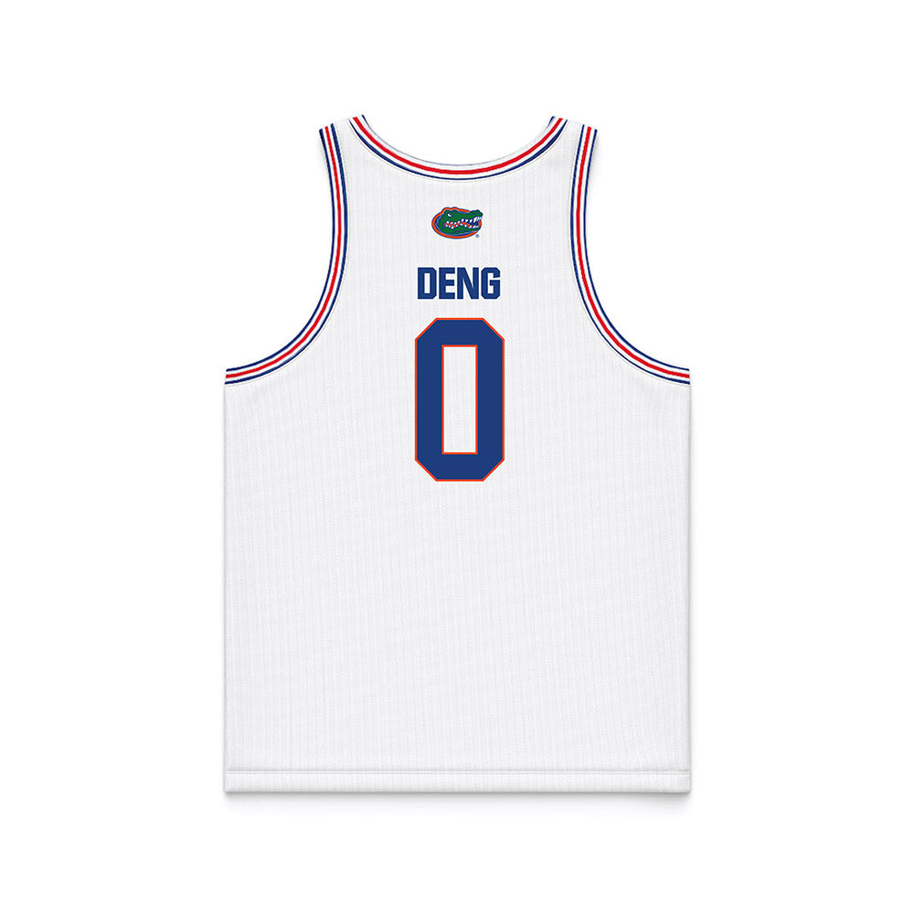 Florida - NCAA Women's Basketball : Sarah Deng - White Basketball Jersey-1