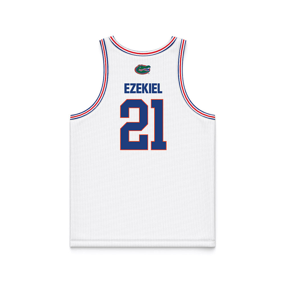 Florida - NCAA Women's Basketball : Ruth "Gift" Ezekiel - White Basketball Jersey-1
