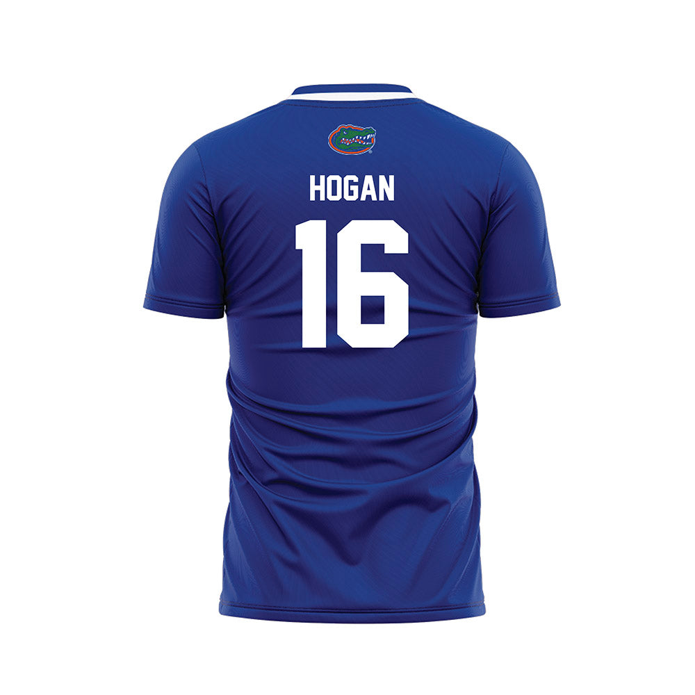 Florida - NCAA Women's Soccer : Courtney Hogan - Royal Soccer Jersey-1