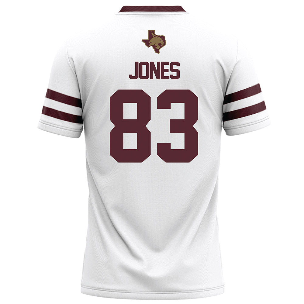 Texas State - NCAA Football : Jonah Jones - White Football Jersey-1