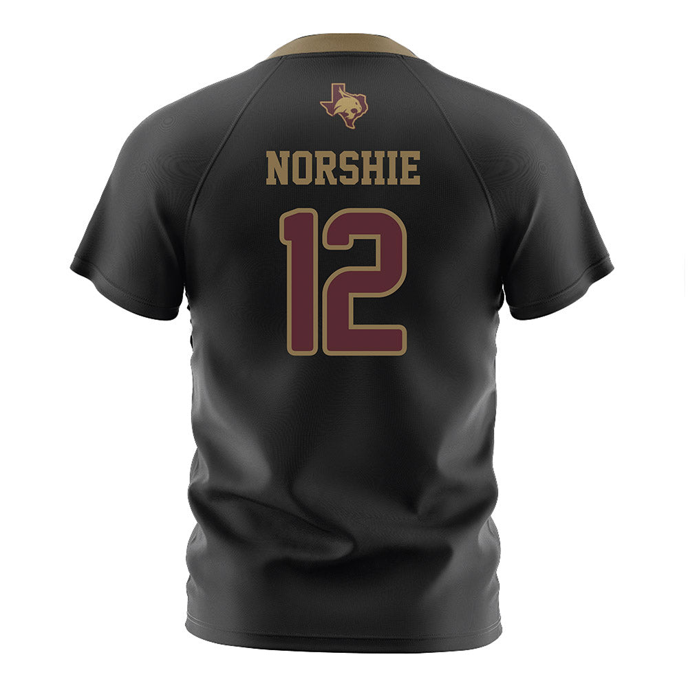 Texas State - NCAA Women's Soccer : Nina Norshie - Black Soccer Jersey-1
