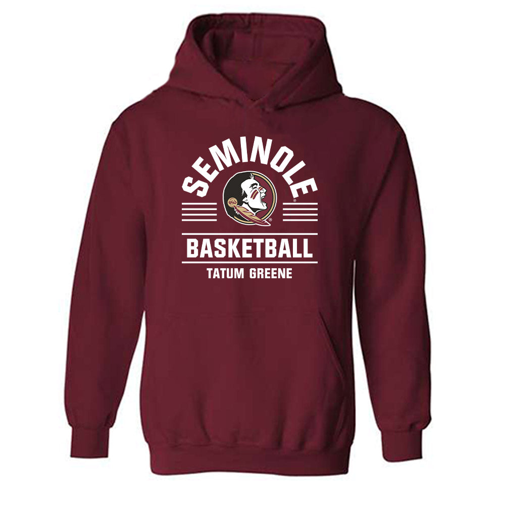 FSU - NCAA Women's Basketball : Tatum Greene - Classic Fashion Shersey Hooded Sweatshirt-0