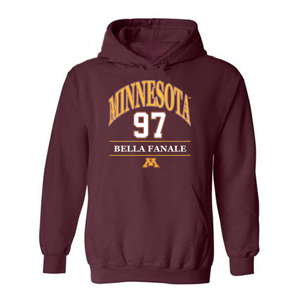 Minnesota - NCAA Women's Ice Hockey : Bella Fanale - Classic Fashion Shersey Hooded Sweatshirt-0