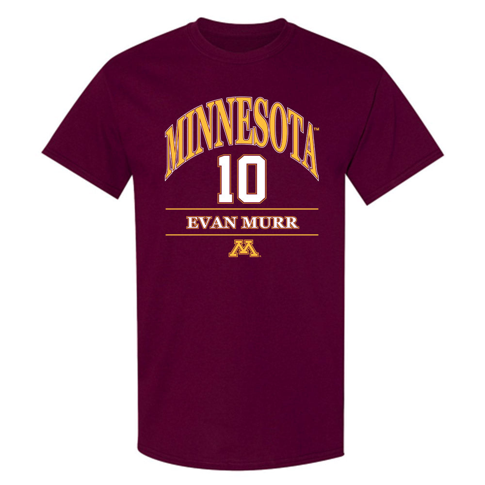 Minnesota - NCAA Men's Ice Hockey : Evan Murr - Classic Fashion Shersey T-Shirt-0
