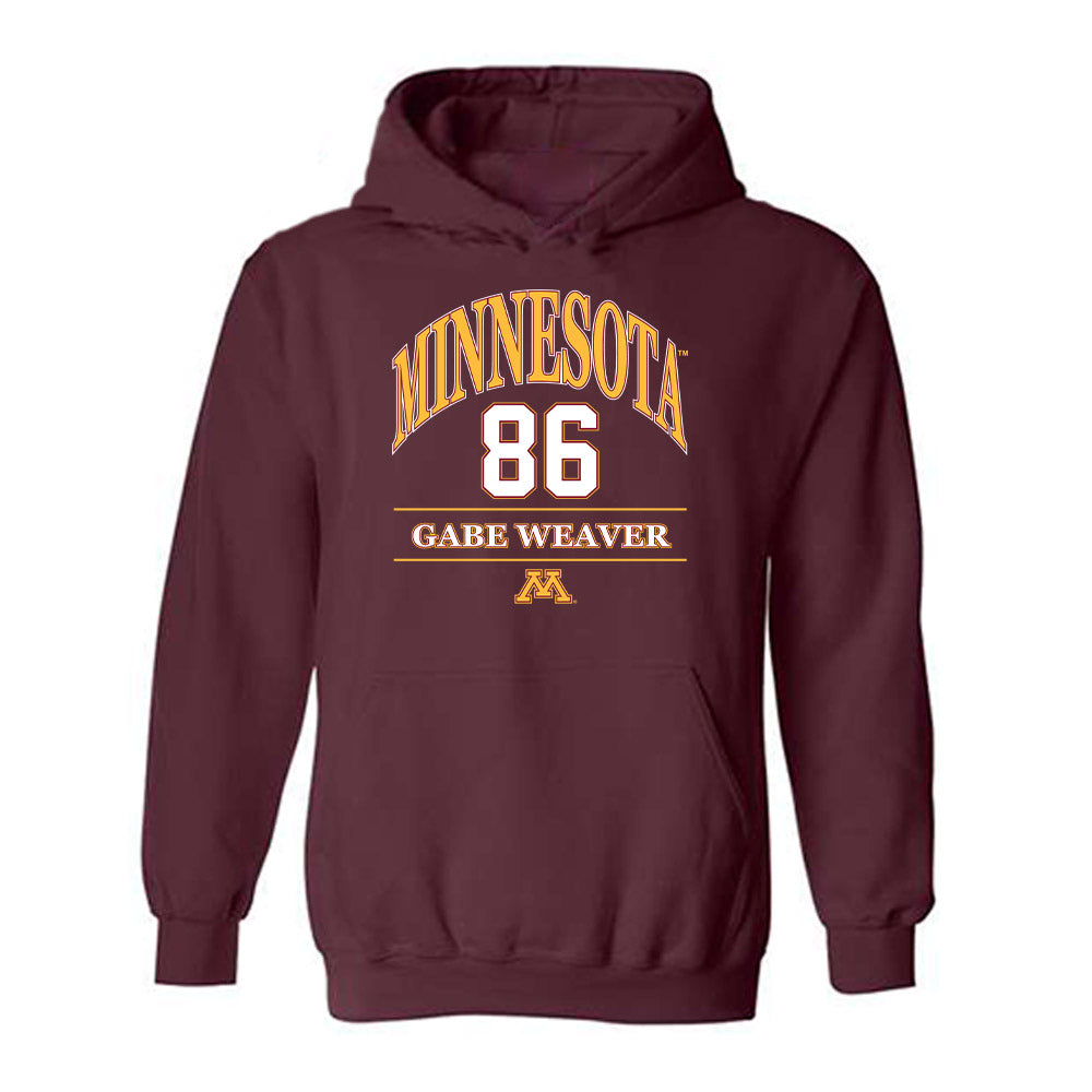 Minnesota - NCAA Football : Gabe Weaver - Classic Fashion Shersey Hooded Sweatshirt-0
