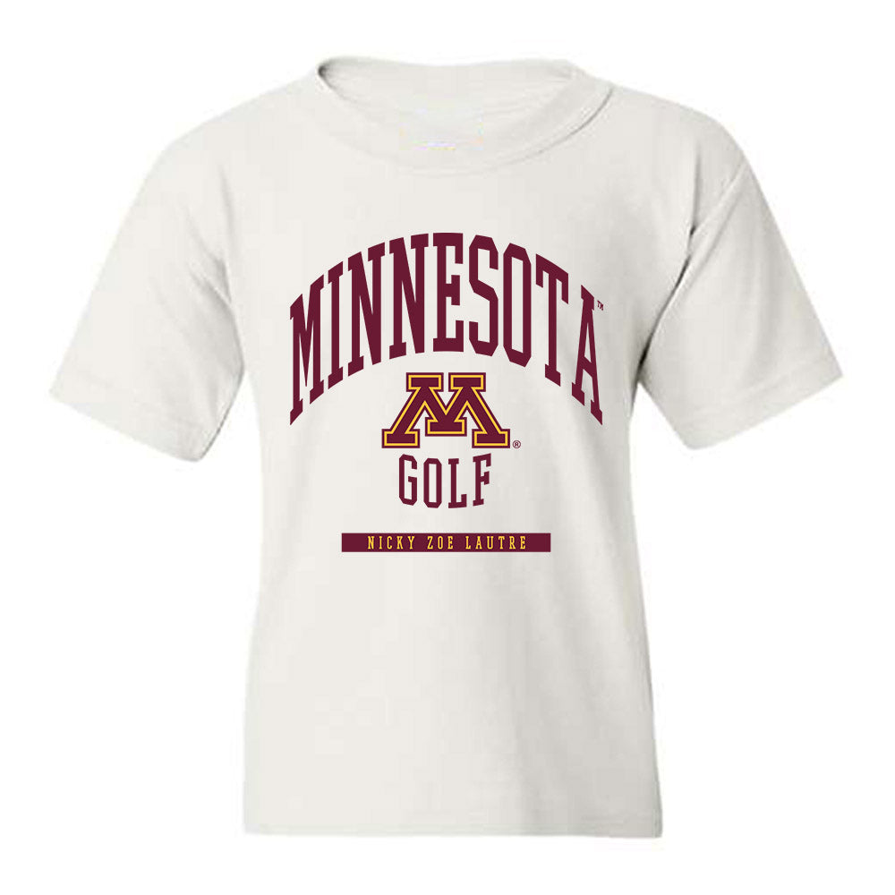 Minnesota - NCAA Women's Golf : Nicky Zoe Lautre - Classic Fashion Shersey Youth T-Shirt-0