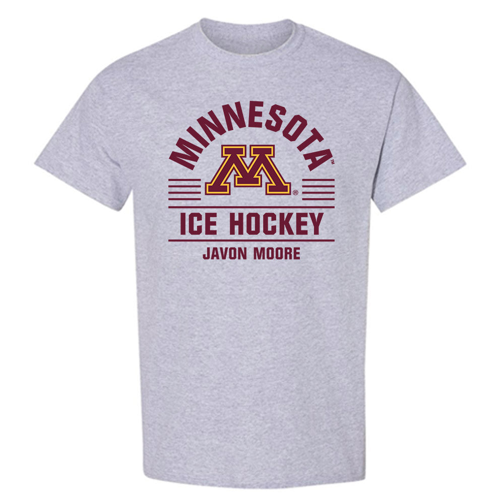 Minnesota - NCAA Men's Ice Hockey : Javon Moore - Classic Fashion Shersey T-Shirt-0