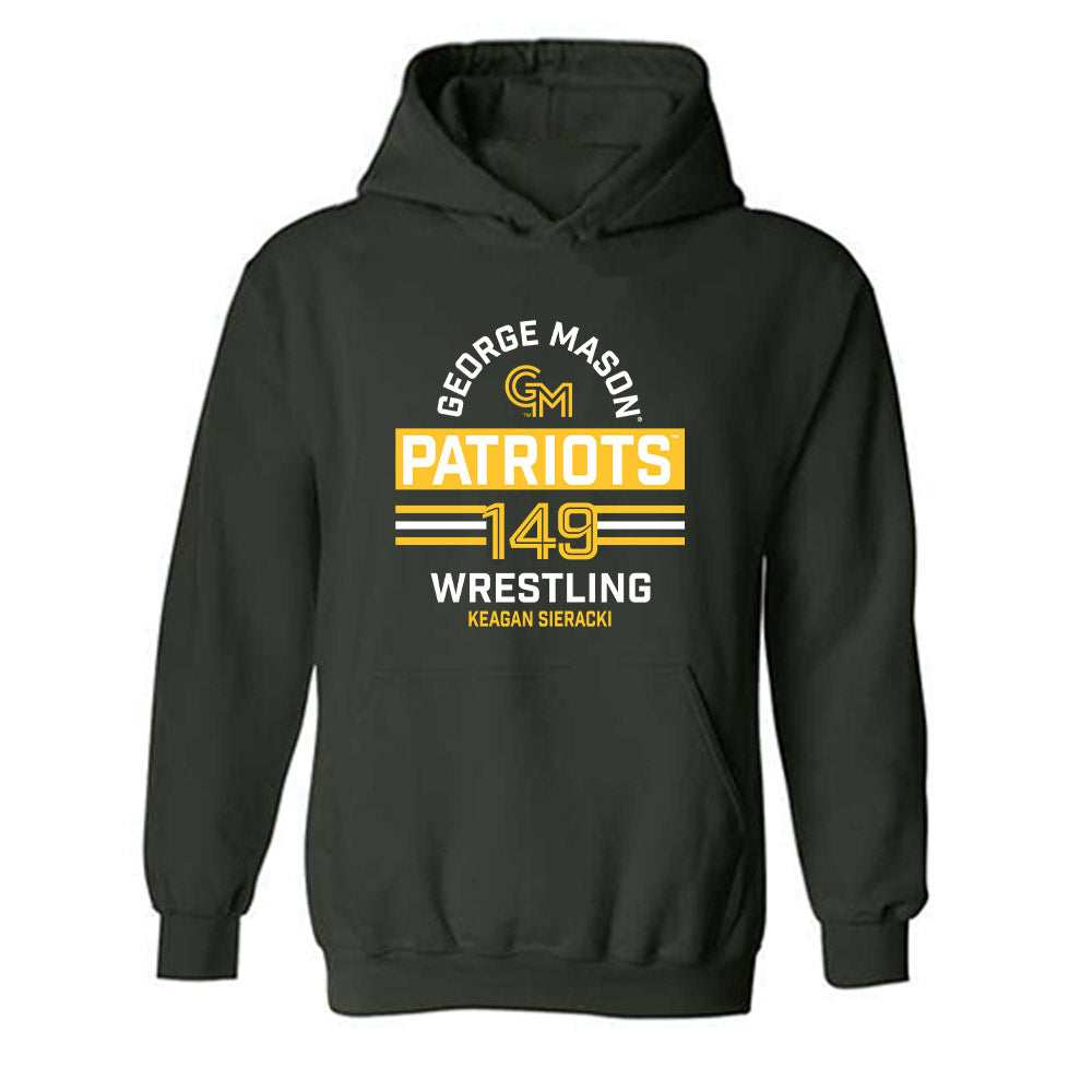 GMU - NCAA Wrestling : Keagan Sieracki - Classic Fashion Shersey Hooded Sweatshirt-0