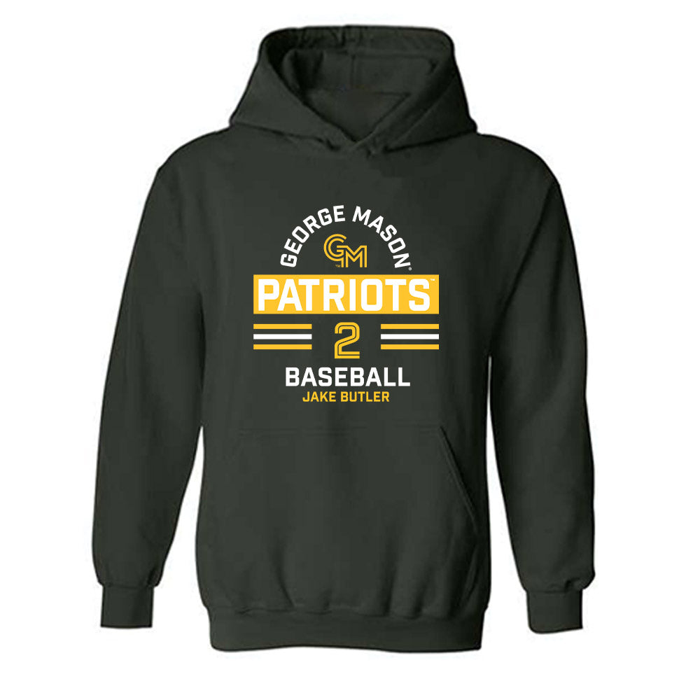 GMU - NCAA Baseball : Jake Butler - Classic Fashion Shersey Hooded Sweatshirt-0
