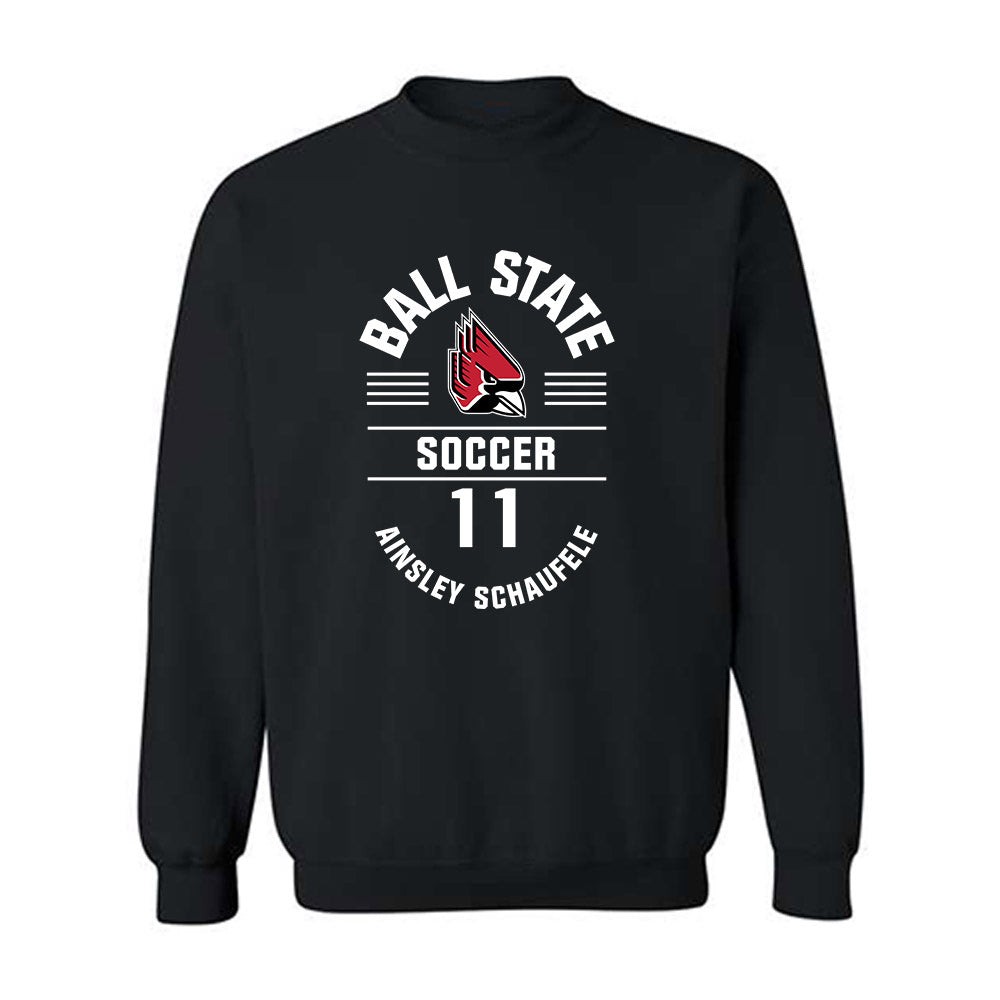 Ball State - NCAA Women's Soccer : Ainsley Schaufele - Classic Fashion Shersey Crewneck Sweatshirt-0