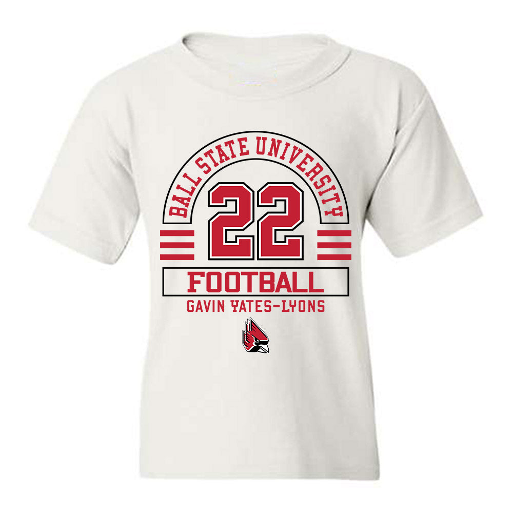 Ball State - NCAA Football : Gavin Yates-Lyons - Classic Fashion Shersey Youth T-Shirt-0
