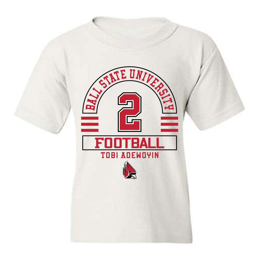 Ball State - NCAA Football : Tobi Adewoyin - Classic Fashion Shersey Youth T-Shirt-0