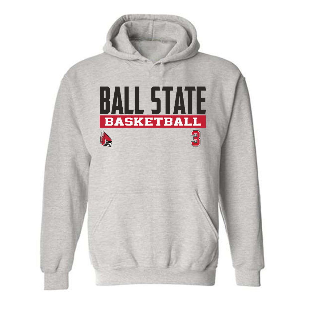 Ball State - NCAA Women's Basketball : Karsyn Norman - Classic Fashion Shersey Hooded Sweatshirt-0