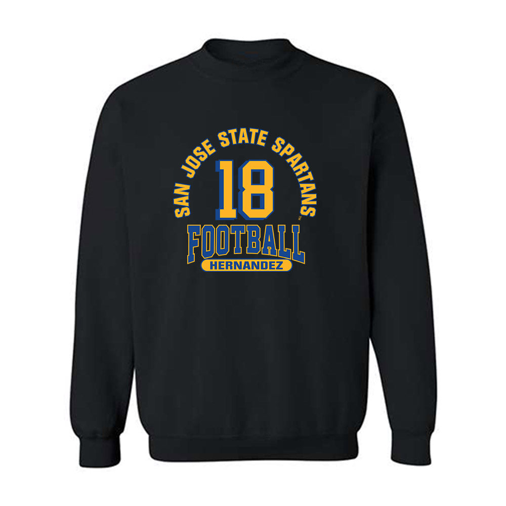 SJSU - NCAA Football : Trace Hernandez - Classic Fashion Shersey Crewneck Sweatshirt-0