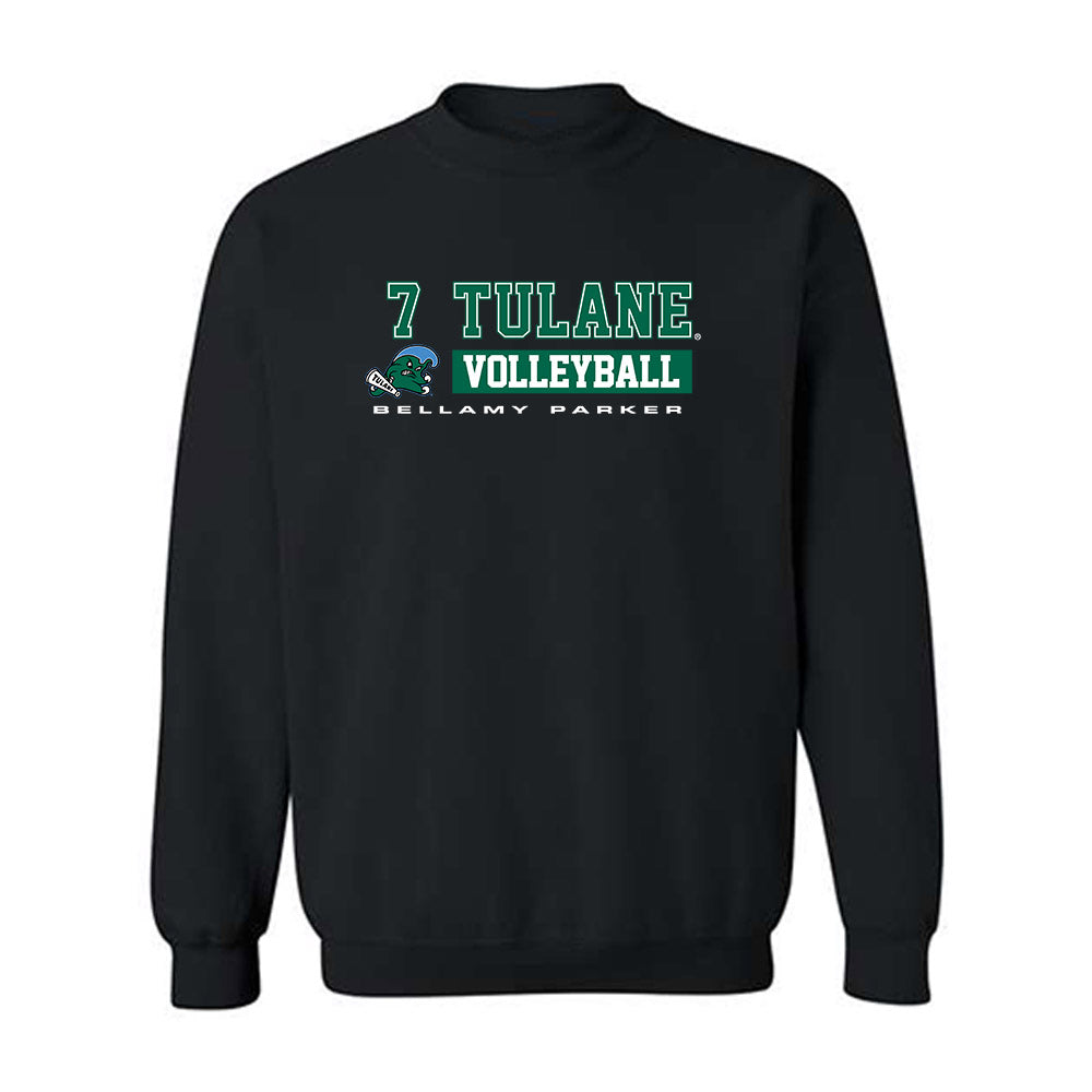 Tulane - NCAA Women's Volleyball : Bellamy Parker - Classic Fashion Shersey Crewneck Sweatshirt-0