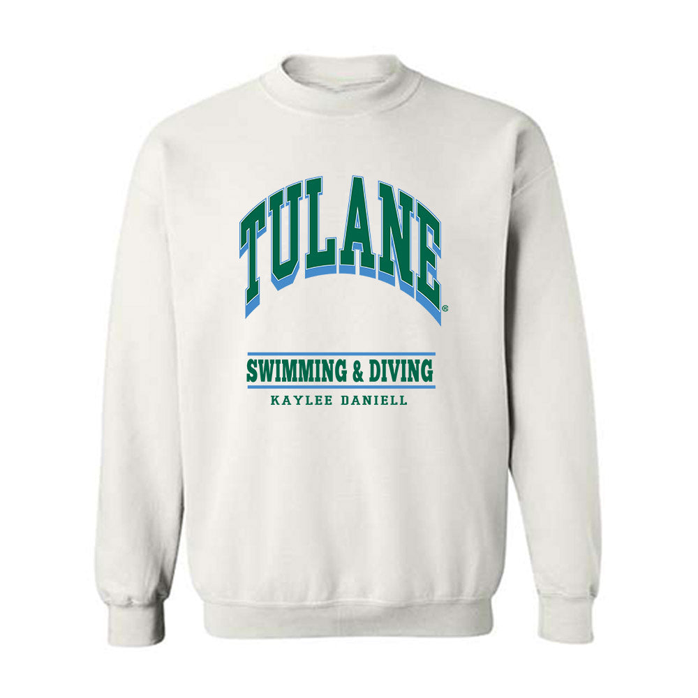Tulane - NCAA Women's Swimming & Diving : Kaylee Daniell - Classic Fashion Shersey Crewneck Sweatshirt-0