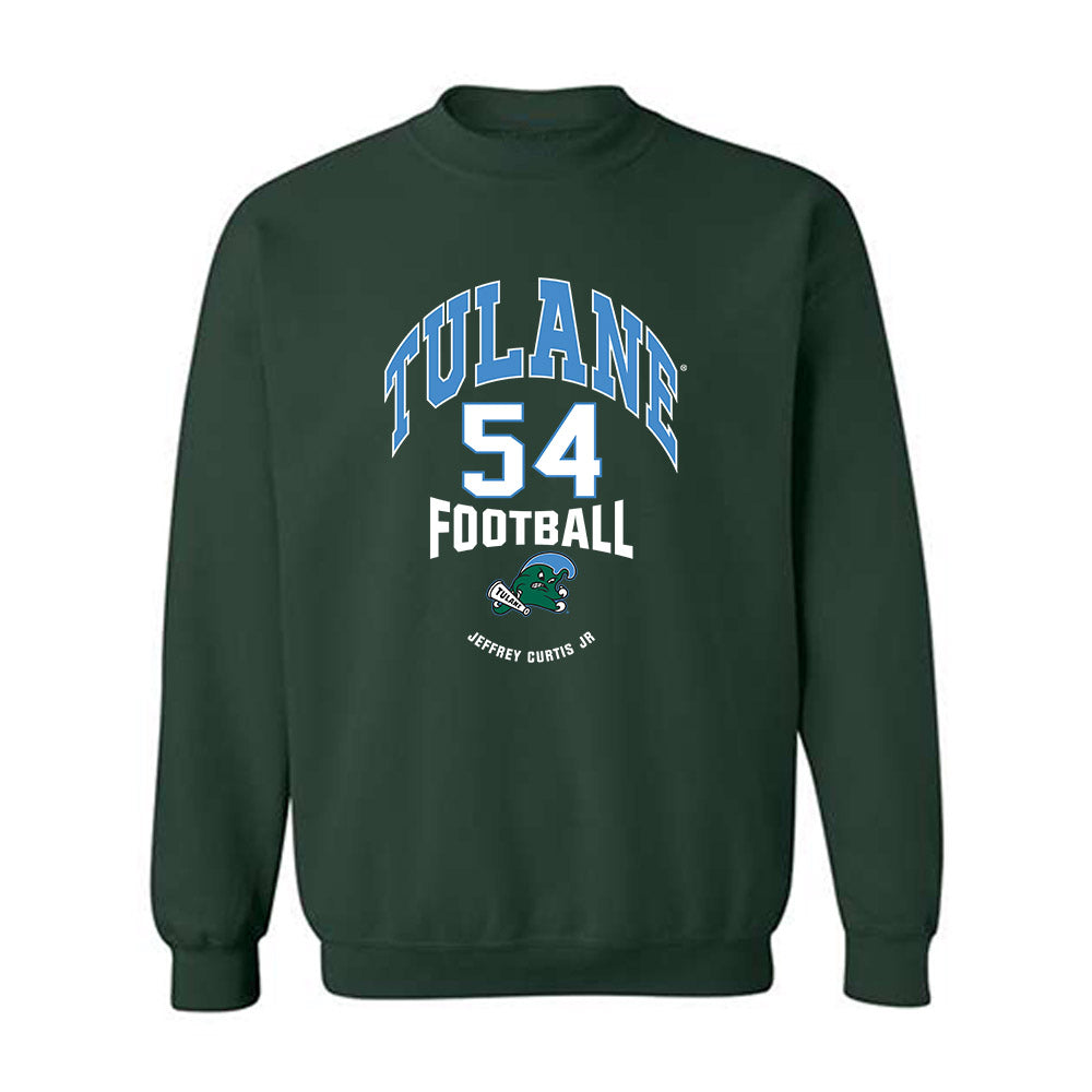 Tulane - NCAA Football : Jeffrey Curtis Jr - Classic Fashion Shersey Crewneck Sweatshirt-0