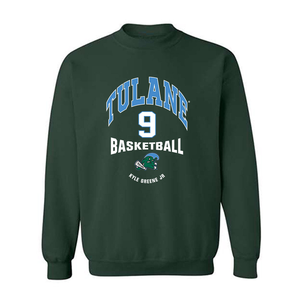 Tulane - NCAA Men's Basketball : Kyle Greene jr - Classic Fashion Shersey Crewneck Sweatshirt-0