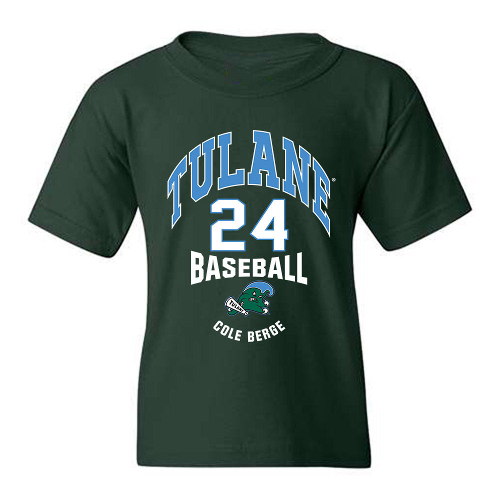 Tulane - NCAA Baseball : Cole Berge - Classic Fashion Shersey Youth T-Shirt-0