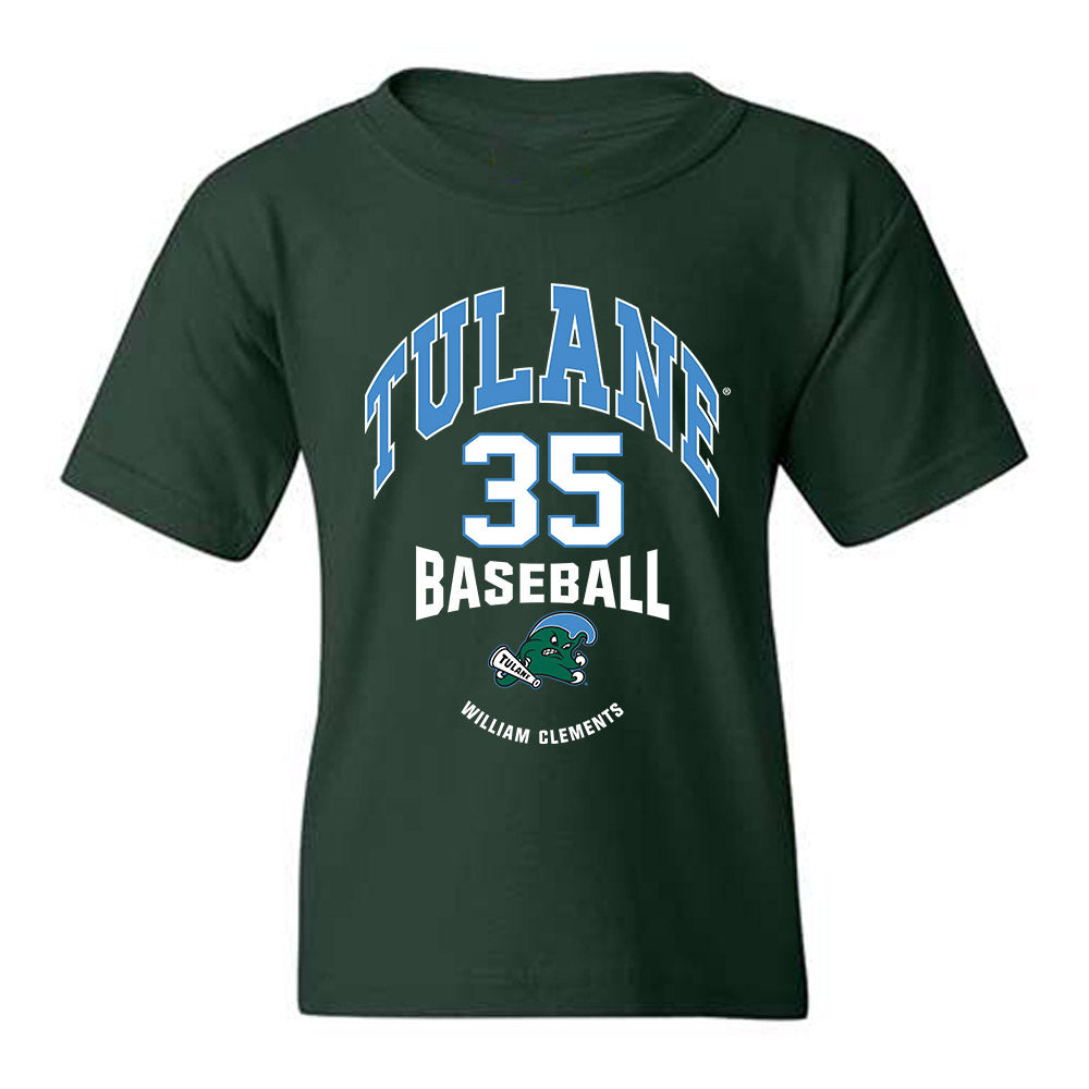 Tulane - NCAA Baseball : William Clements - Classic Fashion Shersey Youth T-Shirt-0