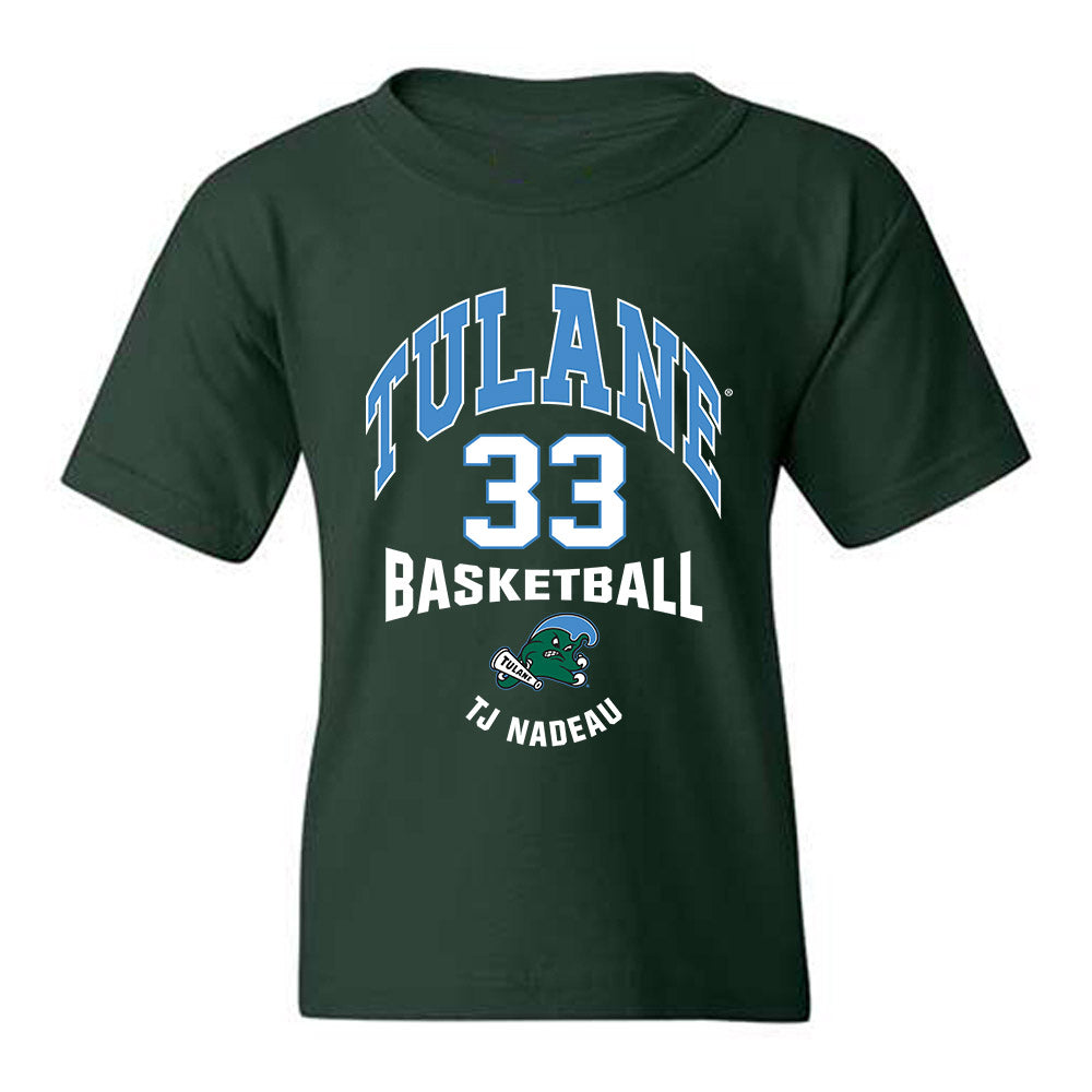 Tulane - NCAA Men's Basketball : Tj Nadeau - Classic Fashion Shersey Youth T-Shirt-0