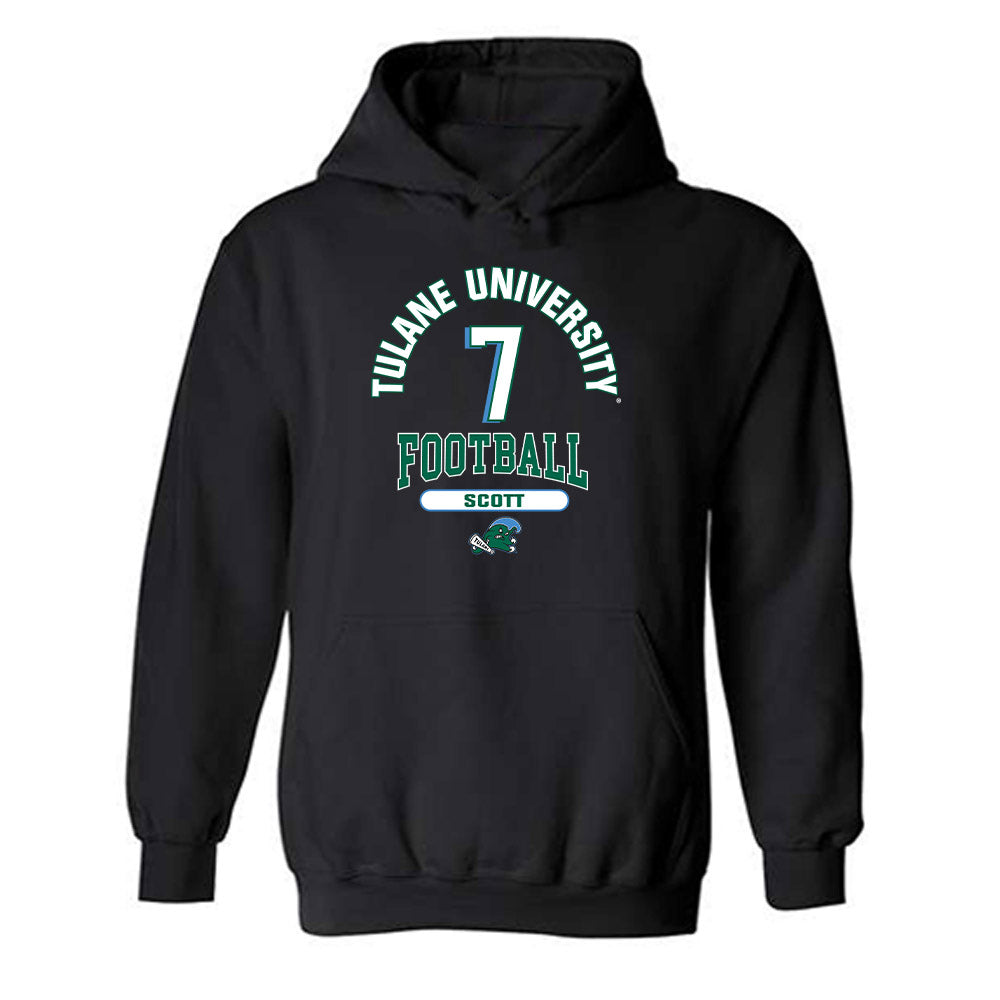 Tulane - NCAA Football : Cade Scott - Classic Fashion Shersey Hooded Sweatshirt-0