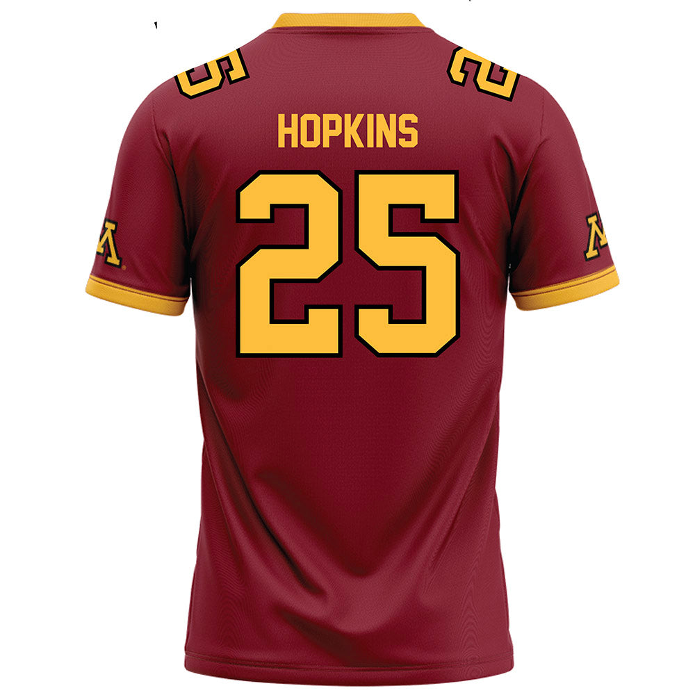 Minnesota - NCAA Football : Justin Hopkins - Maroon Football Jersey-1